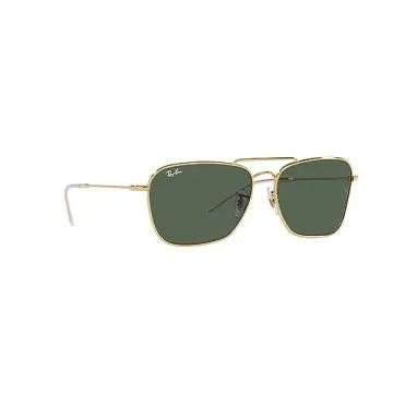 Ray-Ban RBR0102S Caravan Reverse Sunglasses - Gold/Dark Green 61 mm