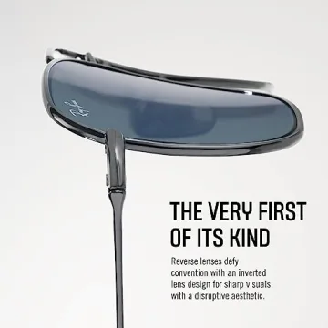 Ray-Ban RBR0102S Caravan Reverse Sunglasses - Gold/Dark Green 61 mm