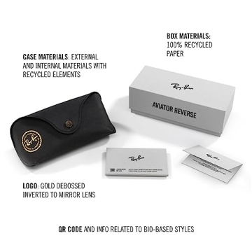 Ray-Ban RBR0102S Caravan Reverse Sunglasses - Gold/Dark Green 61 mm