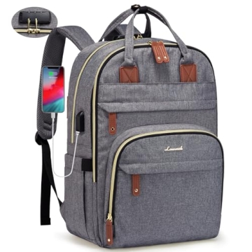 LOVEVOOK Laptop Backpack for Women, Unisex Large Capacity Travel Anti-theft Bag, Business Work Compu...