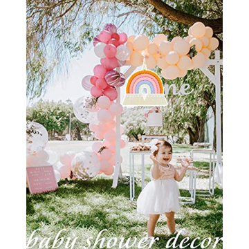 NIXX YU Macrame Rainbow Wall Hanging for Kids Decor