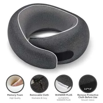Ergonomic WANDER PLUS® Travel Neck Pillow for Ultimate Comfort