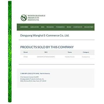 200 Count 100% Plant-Based Wrapped Compostable Straws - Plasticless Biodegradable Flexible Drinking ...