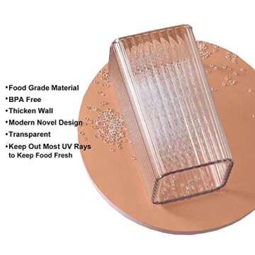 UNIKON Food Storage Containers Airtight Plastic Canisters, Food Canisters for Kitchen Pantry Organization and Storage (Black, 6PCS)