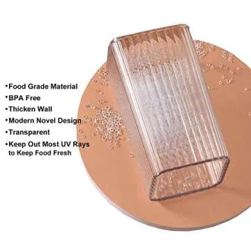 UNIKON Food Storage Containers Airtight Plastic Canisters, Food Canisters for Kitchen Pantry Organization and Storage (Black, 6PCS)