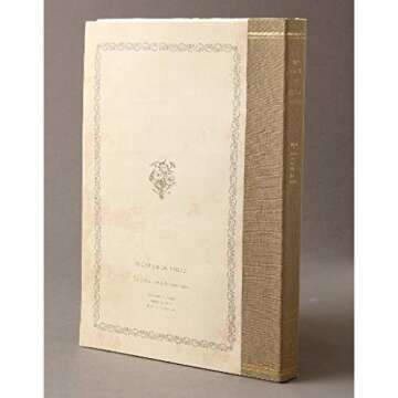 Time Concept Rough B6 Floral Notebook - 5" x 7", 144 Sheets - Old Book Vintage Style, Composition Journal