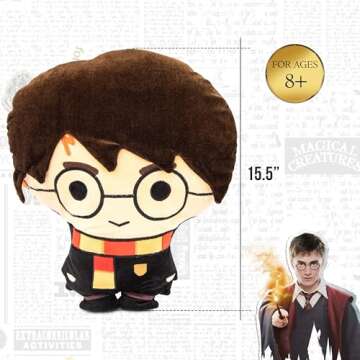 Jay Franco Warner Brothers Harry Potter Plush Stuffed Pillow Buddy - Kids Super Soft Polyester Micro...