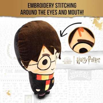 Jay Franco Warner Brothers Harry Potter Plush Stuffed Pillow Buddy - Kids Super Soft Polyester Microfiber, 17 inch (Official Product)