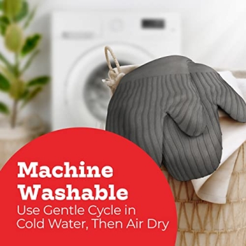 Big Red House Silicone Oven Mitts for Safe Cooking