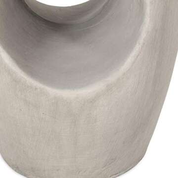 Christopher Knight Home Samuel Indoor Contemporary Lightweight Accent Side Table, Samue,Concrete Finish