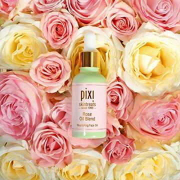 Pixi Beauty Rose Oil Blend | Nourishing Botanical Blend Facial Serum | Youth-Preserving Oil | Rejuvenate Skin Luminosity | 1.01 Fl Oz