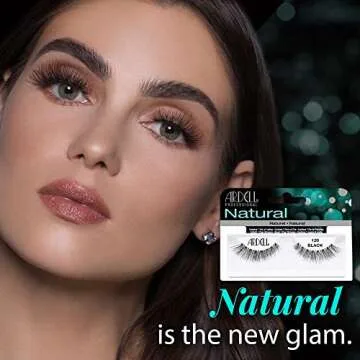 Ardell Natural Lashes False Eyelashes 120 - Black, Natural Look Strip Lashes, Reusable - 4 Pack