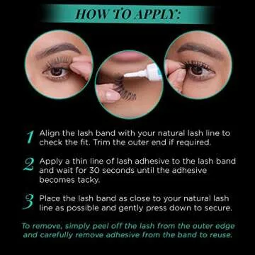 Ardell Natural Lashes False Eyelashes 120 - Black, Natural Look Strip Lashes, Reusable - 4 Pack