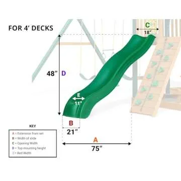 SWING-N-SLIDE WS 8202 Apex Wave Slide for Kids 2-10