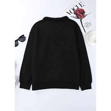 BLENCOT Women Half Zip Oversized Sweatshirt - Cozy Style