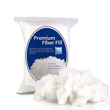 150g/5.2oz Polyester Fiber Fill, Premium Fiber Fill Stuffing, Fluff Stuffing High Resilience Fill Fi...