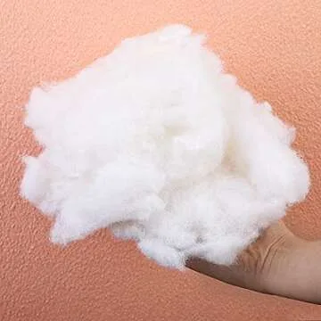 150g/5.2oz Polyester Fiber Fill, Premium Fiber Fill Stuffing, Fluff Stuffing High Resilience Fill Fiber for Stuffed Animal Crafts, Pillow Stuffing, Cushion Stuffing