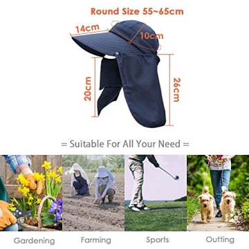 DRIONO Wide Brim Sun Hat with UPF 50 Protection