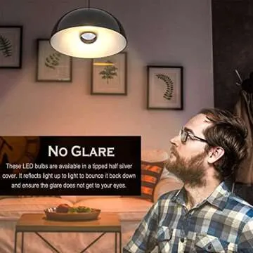 MAPCYON 6W Dimmable Gold Tipped LED Light Bulb