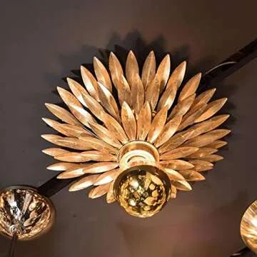 MAPCYON 6W Dimmable Gold Tipped LED Light Bulb