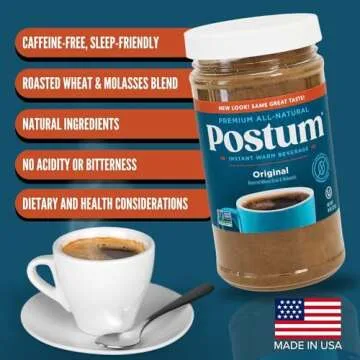 Postum Original Coffee Substitute 8oz | Caffeine-Free & Healthy Alternative