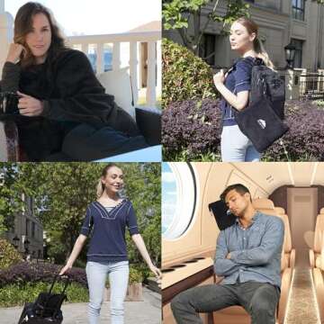 BlueHills 2-Pack Premium Soft Travel Blanket Pillow Airplane Blanket for Two in Soft Bag Pillowcase ...