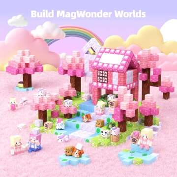 GobiDex 100PCS Magnetic Blocks Kid Building Toys for 3+ Years Old Girls, 2024 Upgraded STEM Sensory ...