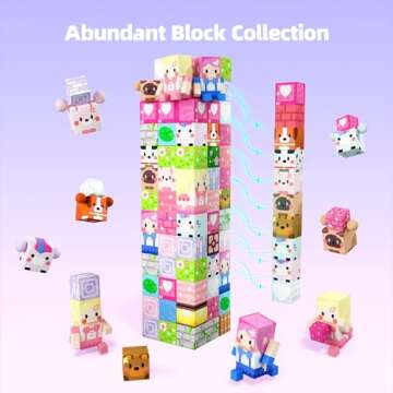 GobiDex 100PCS Magnetic Blocks Kid Building Toys for 3+ Years Old Girls, 2024 Upgraded STEM Sensory Gifts for Princess, Kids Magnets Cubes Game for Toddler