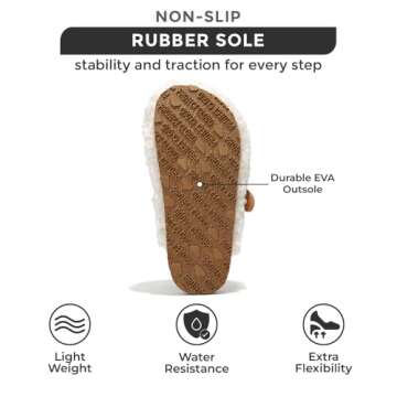 Project Cloud Mini Clogs for Kids - Memory Foam Unisex Kids Clogs - Non Slip Clogs for Kids, Boys & Girls' Clogs & Mules - Water Resistant Kids Clogs Arch Support (Jeanna, White, 12)