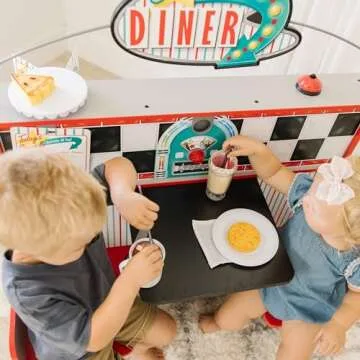 Melissa & Doug Wooden Star Diner Play Space for Kids