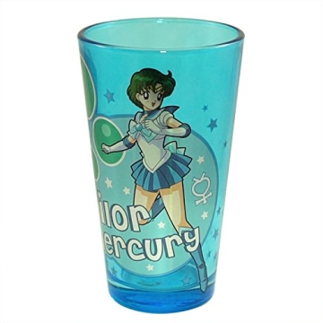 Sailor Moon Sailor Mercury Pint Glass 16oz Blue