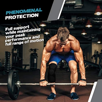 POWERLIX Knee Compression Sleeve for Pain Relief Support