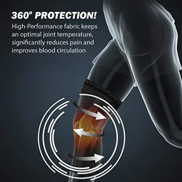 POWERLIX Knee Compression Sleeve for Pain Relief Support