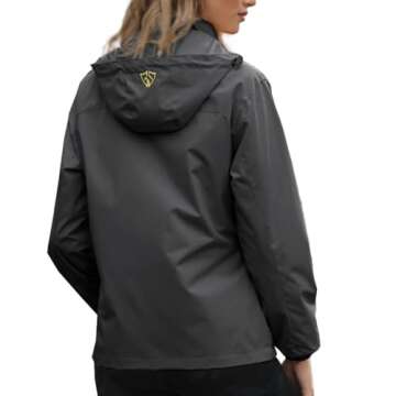 GIISAM Women's Waterproof Rain Jacket - Lightweight & Stylish