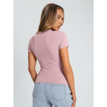 Trendy Queen Women's Basic Crewneck Crop Tee for Summer Style