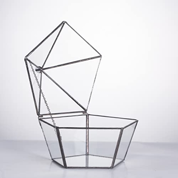 Geometric Glass Terrarium for Plants and Candles