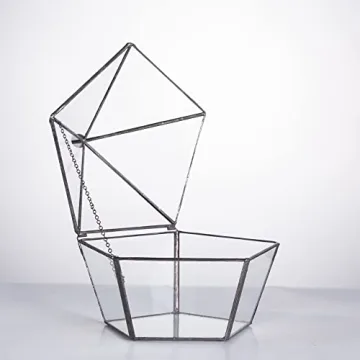 Geometric Glass Terrarium for Plants and Candles