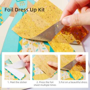 MiDeer 4-in-1 Dress Up Game Set,Princess Fantasy Makeup,Fantasy Dress-Up Kit,Cosmetics and Fashion Fun,Creative Role-Playing Adventure,Glamorous Makeup Ensemble,Princess Costume Accessories