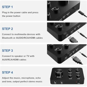 FEKTIK Wireless Karaoke Microphone System - Perfect Sound for Events