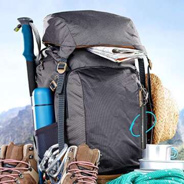 Reusable Metal Straws for Drinking - Collapsible Folding Stainless Steel Portable Straw Set with Case and Cleaning Brush by #nostrawchallenge - Black Colour