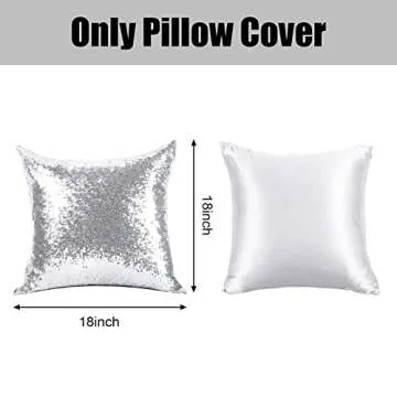 Stylish Wigood Sequin Pillow Covers Set for Home Decor