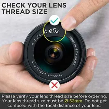 Altura Photo 52MM 0.43x Professional HD Wide Angle Lens (w/Macro Portion) for Nikon D7100 D7000 D5500 D5300 D5200 D5100 D3300 D3200 D3100 D3000 DSLR Cameras