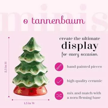 Nora Fleming O' Tannenbaum Hand-Painted Christmas Decor