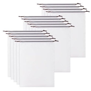 Hoewina Transparent Shoe Bags for Travel with Rope 14PCS Large Clear Shoe Bag Storage 11.8in X 15.7i...