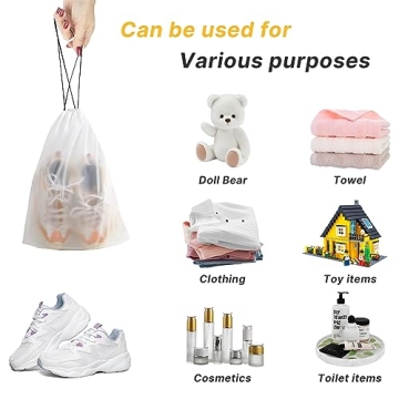 Hoewina 14PCS Transparent Travel Shoe Bags - Versatile & Durable
