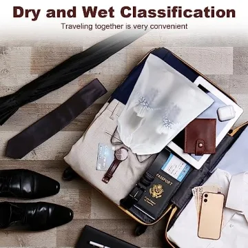 Hoewina 14PCS Transparent Travel Shoe Bags - Versatile & Durable