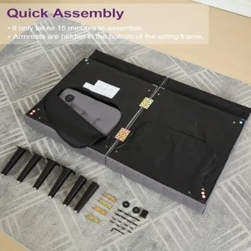 TYBOATLE 65" Convertible Futon Sofa Bed with USB Ports