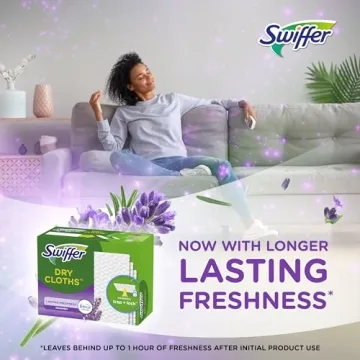 Swiffer Lavender Sweeping Cloths for Easy Cleaning, 52ct