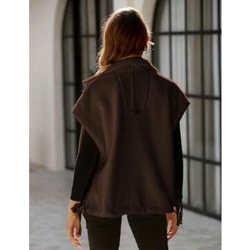 Yeokou Women's Fleece Vest - Cozy Fall Winter Layering Piece