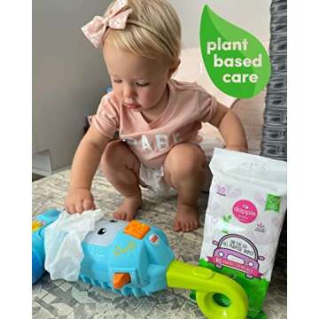 All Purpose Wipes by Dapple Baby, Hypoallergenic & Powered by Plants Cleaning Wipes, Hint of Lavende...
